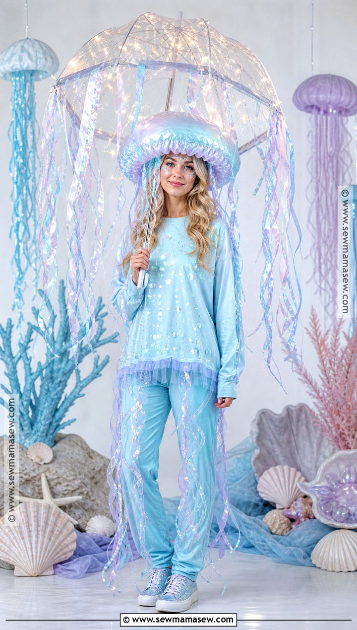 Jellyfish Costume With Umbrella - 40 halloween costumes last minute