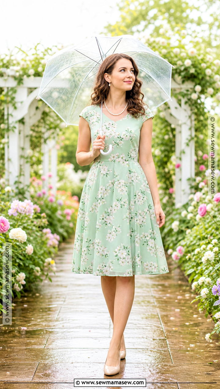 Jenna Rink Green Floral Rain Dress Costume - 30 jenna rink costume ideas