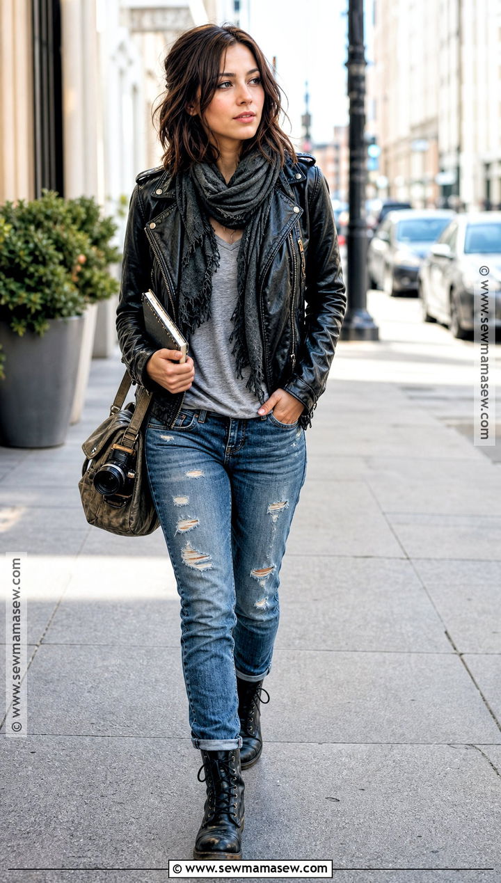 Jessica Jones Costume With Leather Jacket - 30 Marvel Halloween Costumes for Women