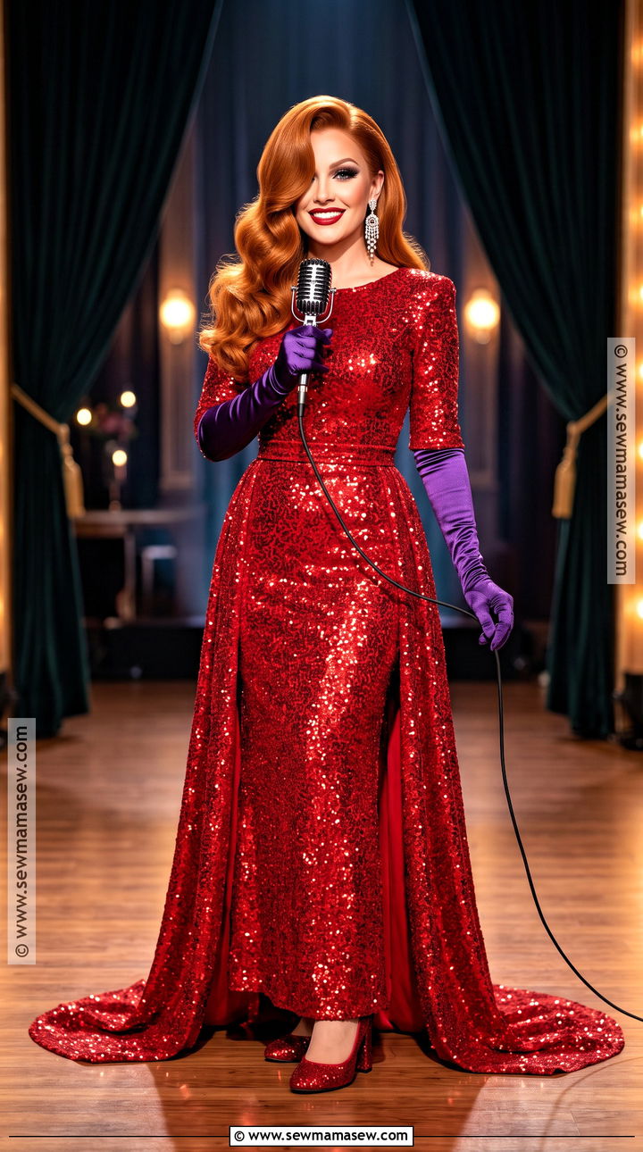 Jessica Rabbit Costume - 30 red dress halloween costume ideas