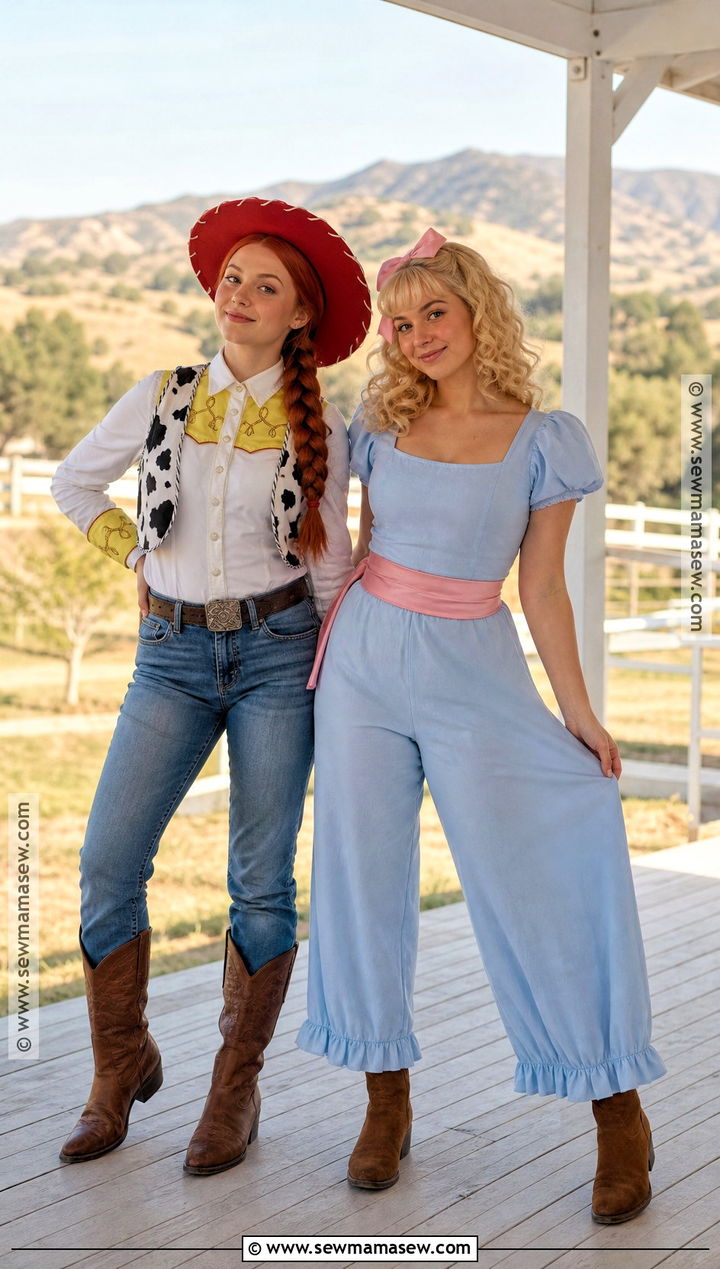 Jessie And Bo Peep Duo Costume - 35 girl duo costumes