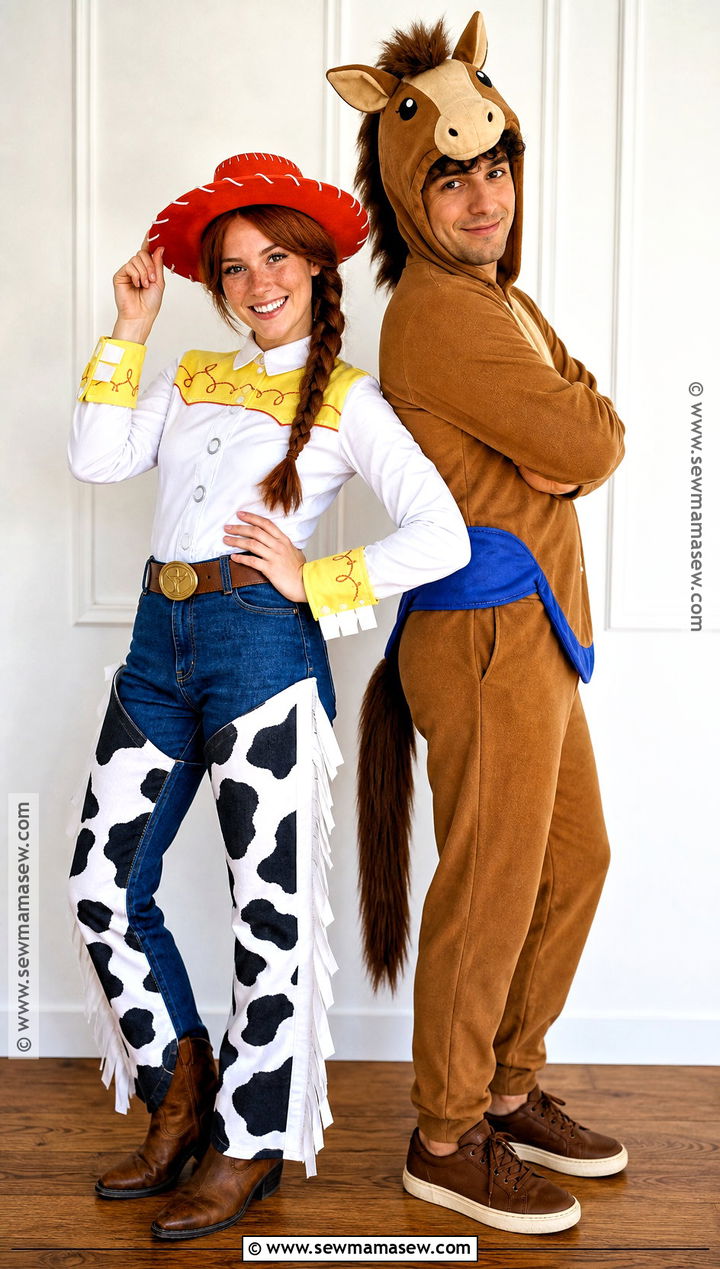 Jessie And Bullseye Duo Costume - 30 jessie toy story halloween costume ideas