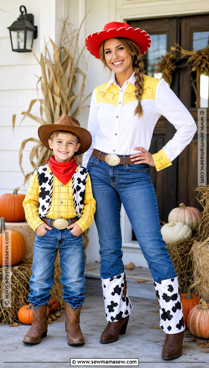 Jessie And Woody Costume - 30 mother son halloween costumes