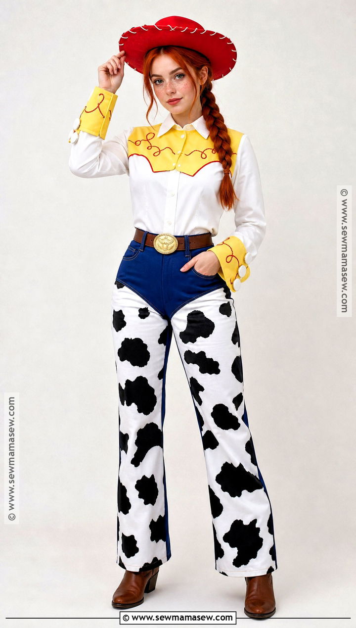 Jessie Costume With Cow Print Pants - 30 jessie toy story halloween costume ideas