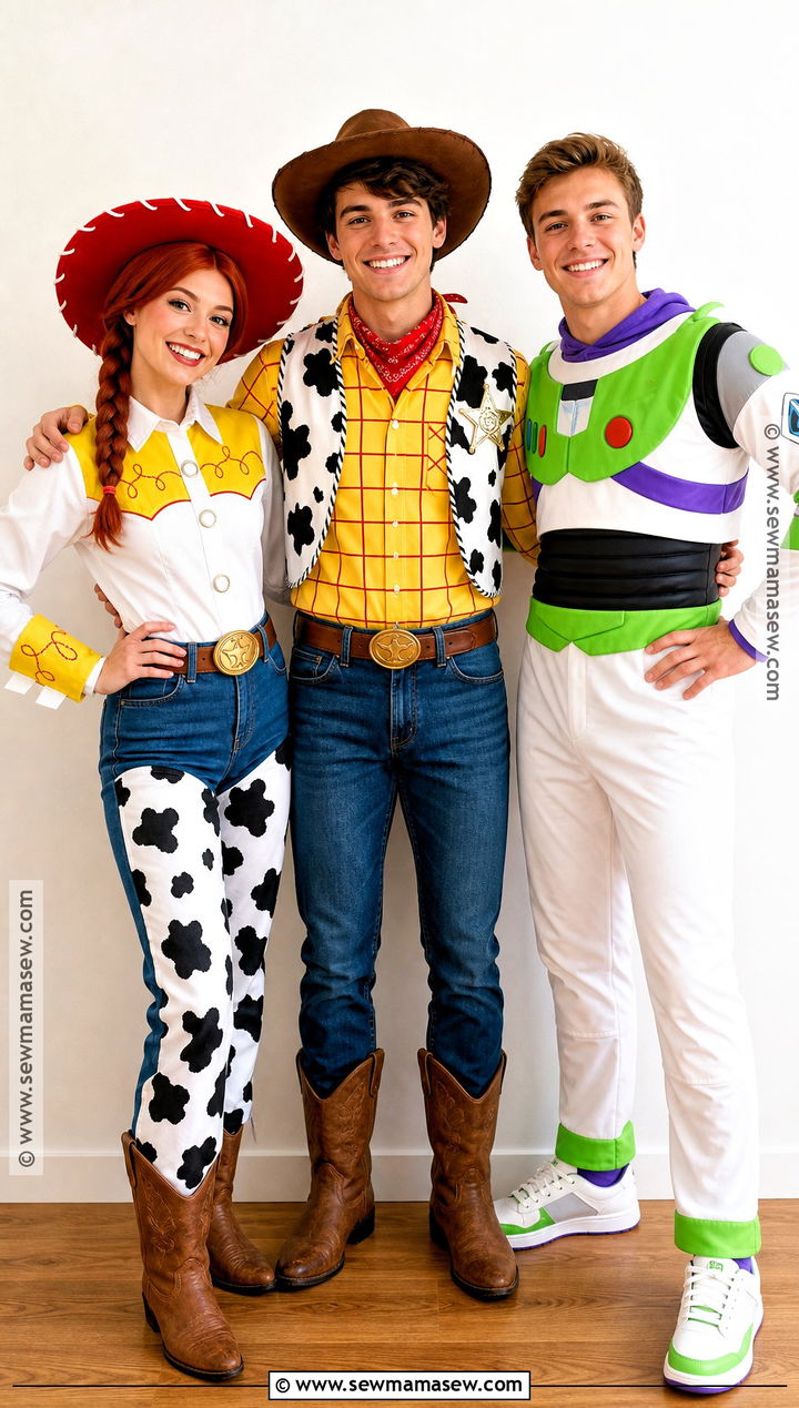 Jessie Woody And Buzz Group Costume - 30 jessie toy story halloween costume ideas