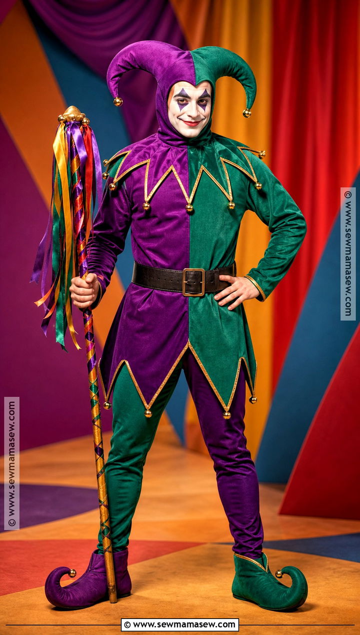 Jester Clown Costume With Bell Hat - 30 Costume Clown Ideas