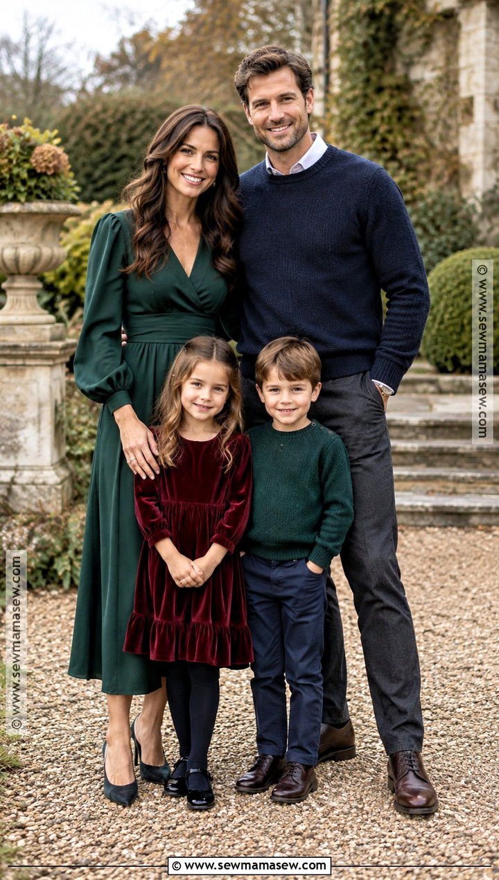 Jewel Tone Fall Family Photo Outfits - 15 fall family photo style guide ideas