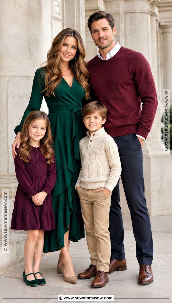 Jewel Tone Fall Family Photo Outfits - 15 Fall 2026 Family Photo Outfits