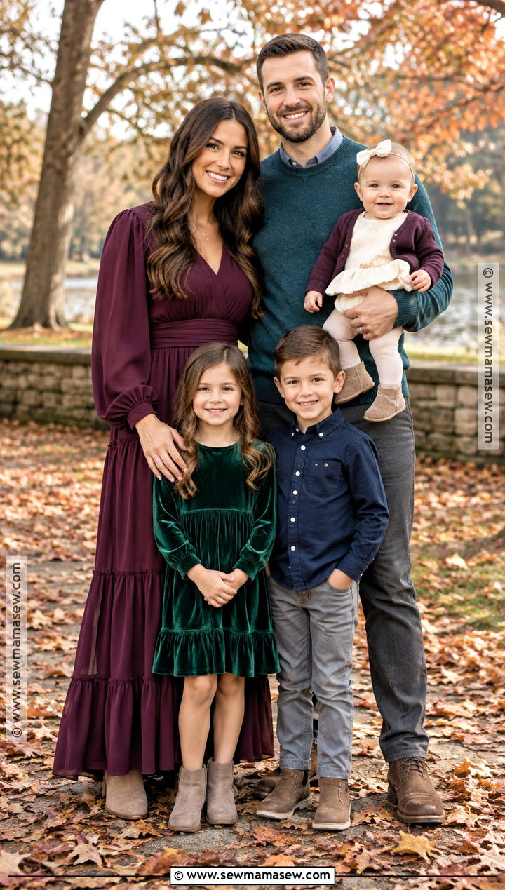 Jewel Tone Fall Family Picture Outfits - 15 family picture outfits for fall
