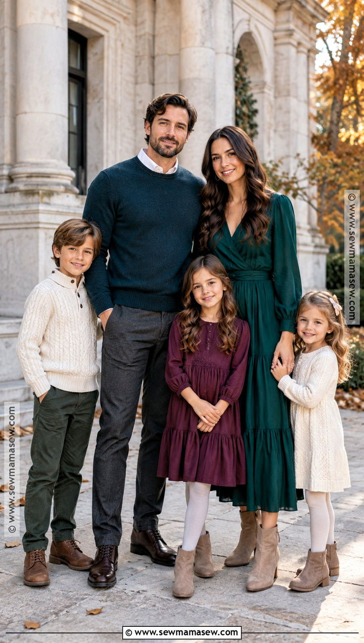 Jewel Tone Outfits for Fall Family Pictures - 15 fall outfit ideas family pictures