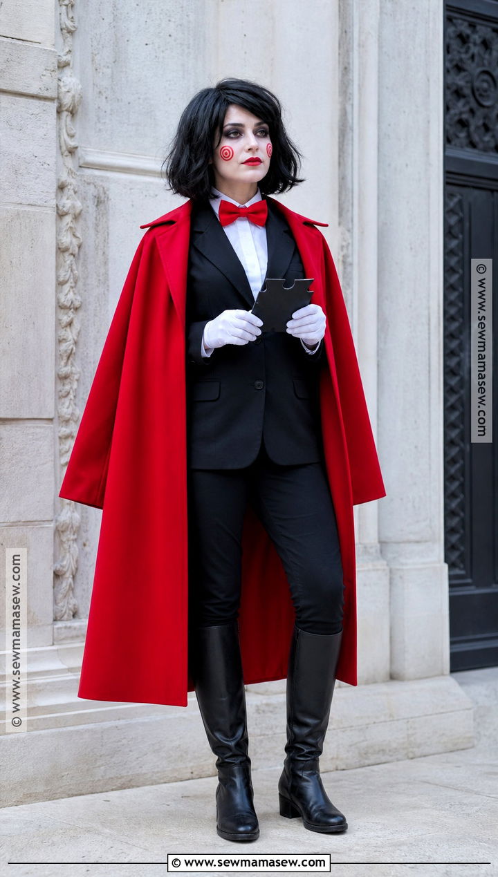 Jigsaw Costume With Red Cape - 40 jigsaw costume ideas for women