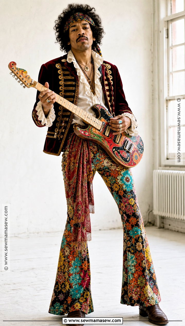 Jimi Hendrix Psychedelic Rock Costume - 30 musician costume ideas