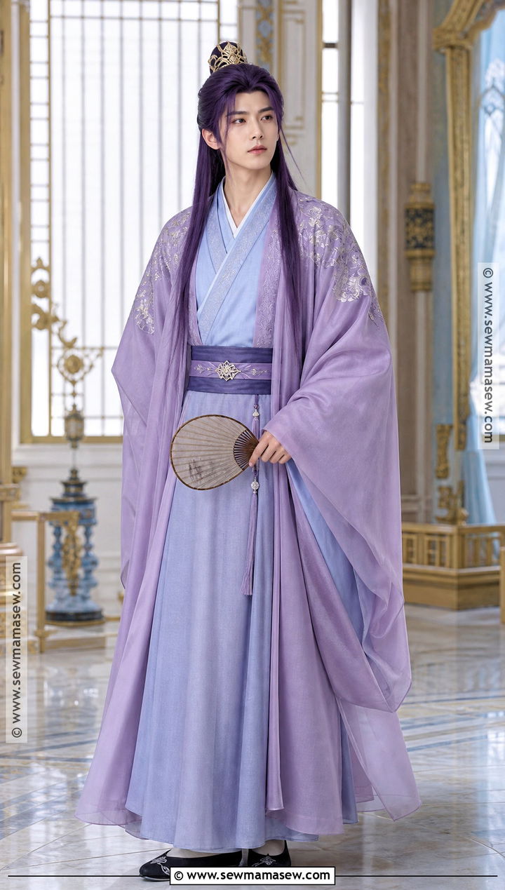 Jinshi Anime Costume With Purple Robe - 35 anime costume ideas