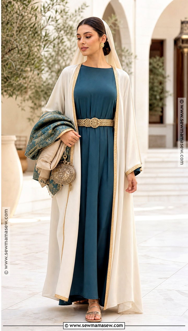 Joanna Costume With Elegant Teal Robe - 30 Biblical Costumes for Women