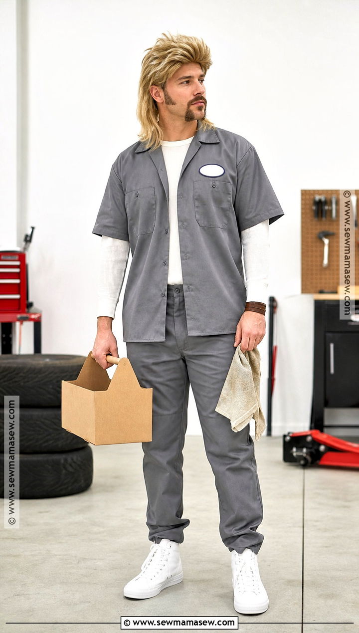 Joe Dirt Costume With Mechanic Shirt - 30 joe dirt costume ideas