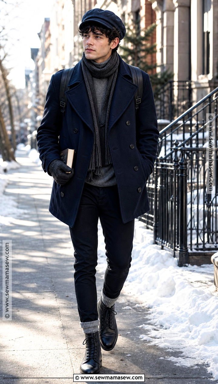 Joe Goldberg Winter Peacoat Costume - 30 joe goldberg costume ideas