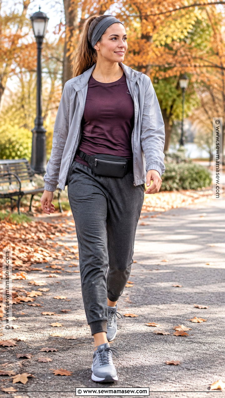 Jogger Activewear Outfit With Lightweight Running Jacket - 15 activewear fall outfits