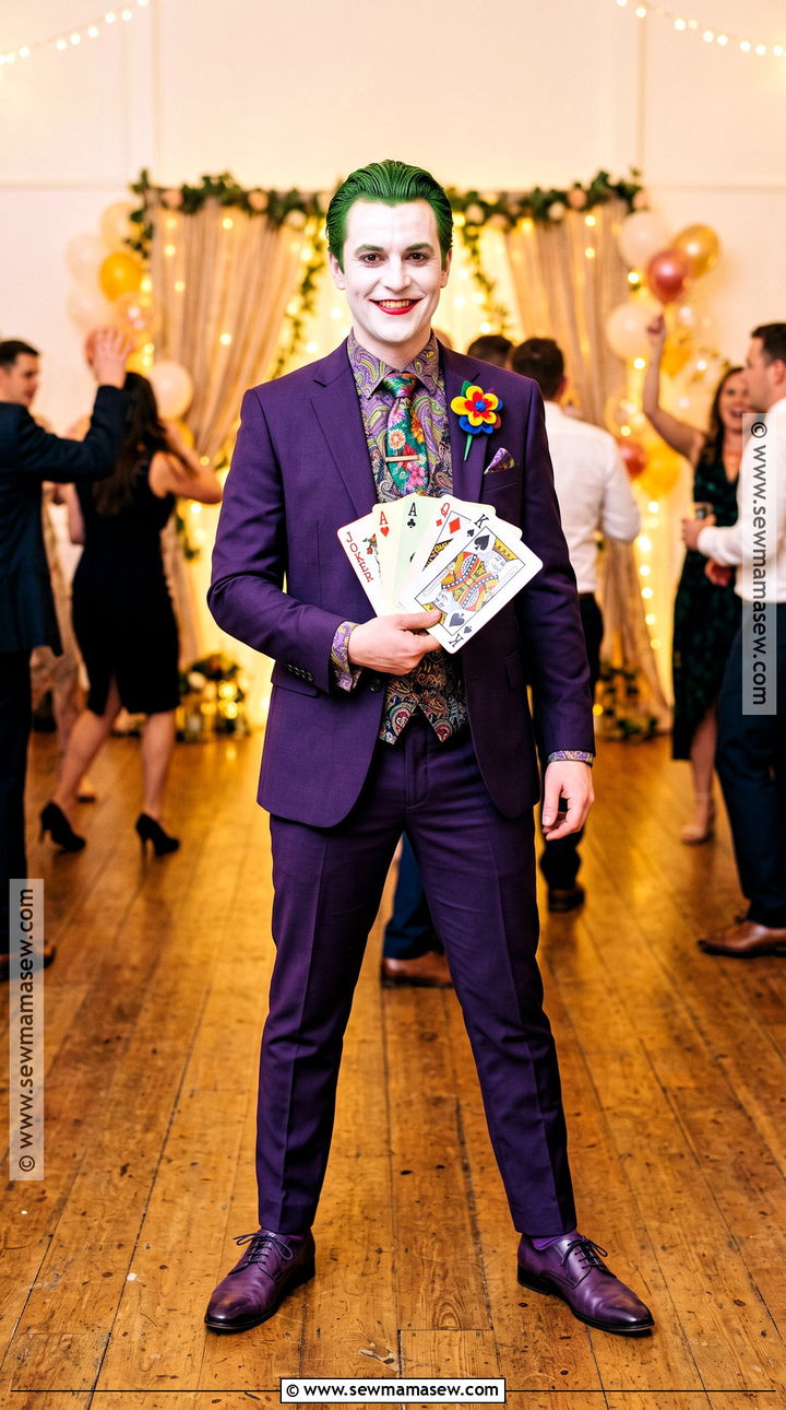 Joker Costume With Purple Suit - 30 dc characters costumes