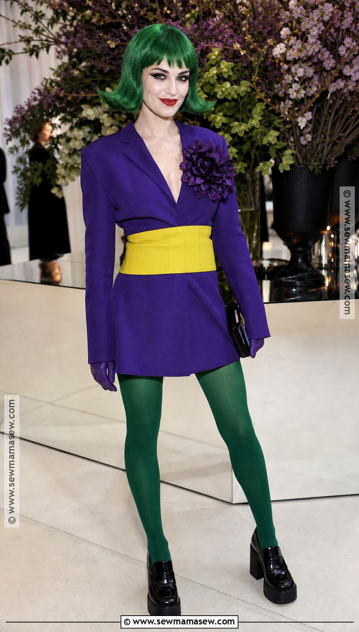Joker Mini Dress With Tights Costume - 30 Halloween Costumes Joker for Women