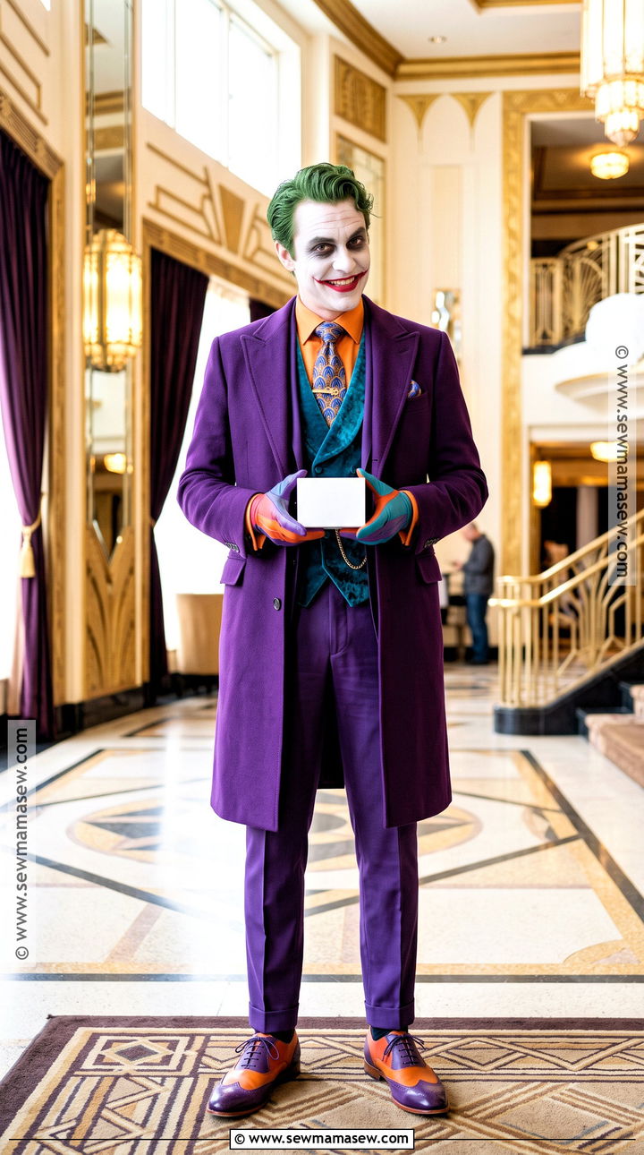 Joker Purple Suit Costume - 30 Tim Burton Characters Costumes