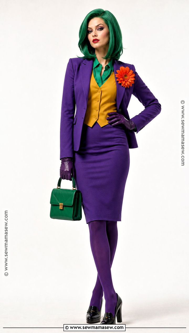 Joker Skirt Suit Costume - 30 Halloween Costumes Joker for Women