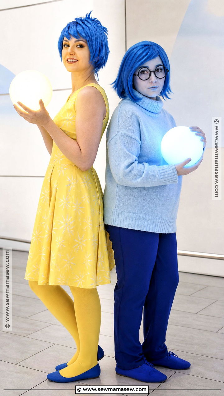 Joy And Sadness Duo Cosplay - 35 inside out cosplay ideas