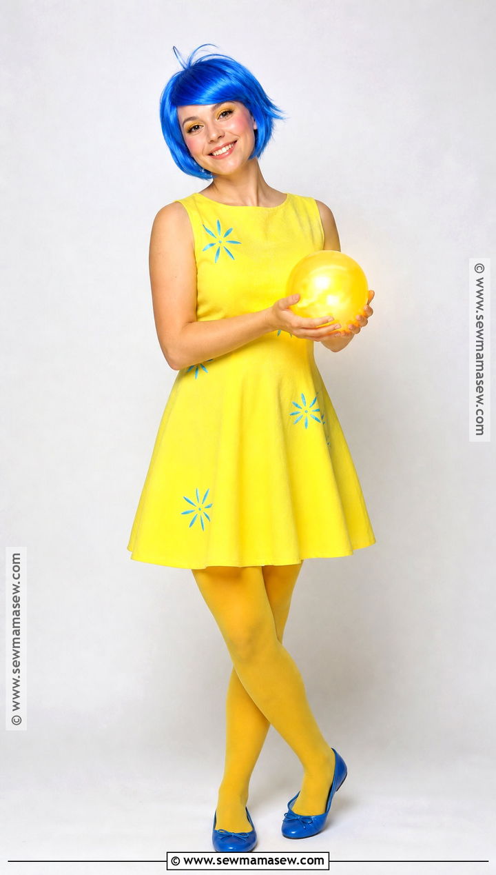 Joy Halloween Costume With Blue Wig - 40 inside out halloween costume ideas