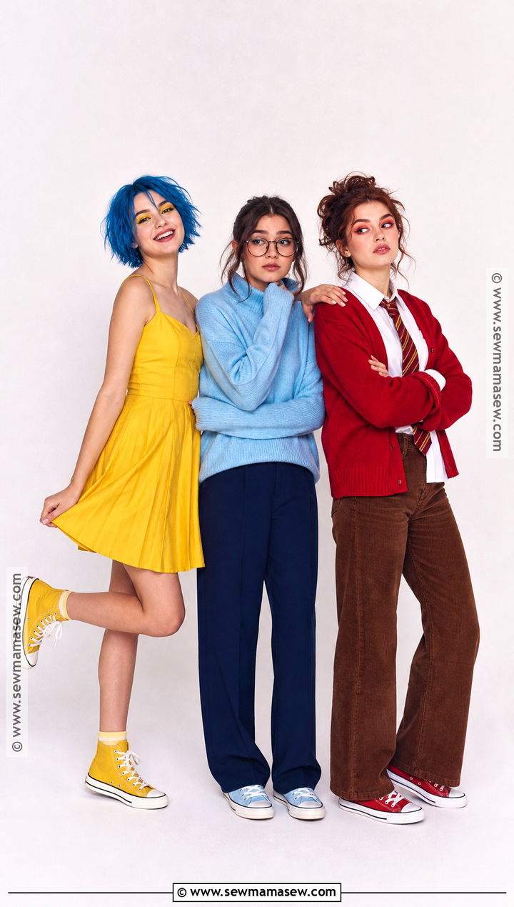 Joy Sadness And Anger Trio Costume - 35 trio costume ideas for teens