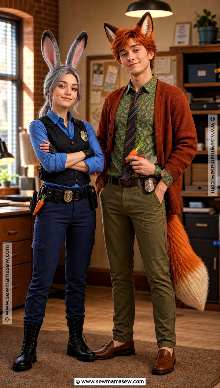 Judy Hopps And Nick Wilde Couple Costume - 40 disney couple costumes