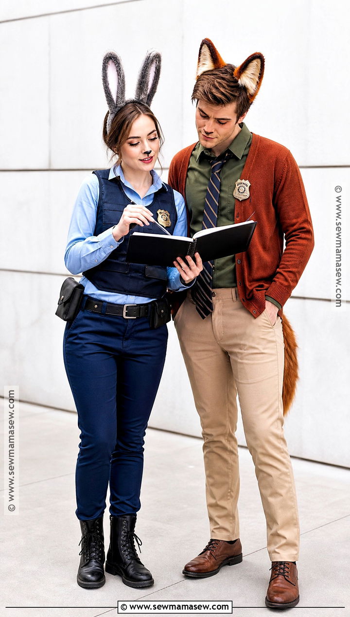 Judy Hopps And Nick Wilde Couple Costume - 30 bunny couple costume ideas