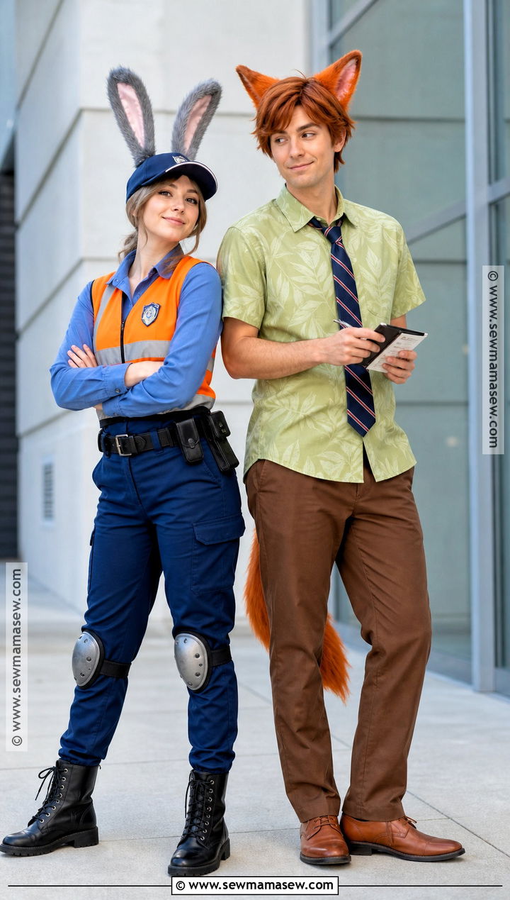 Judy Hopps Meter Maid And Nick Wilde Costume - 30 nick wilde and judy hopps costume ideas
