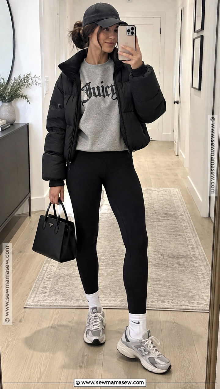 Juicy Couture Sweatshirt And Leggings Outfit - 15 Juicy Couture Fall Outfits