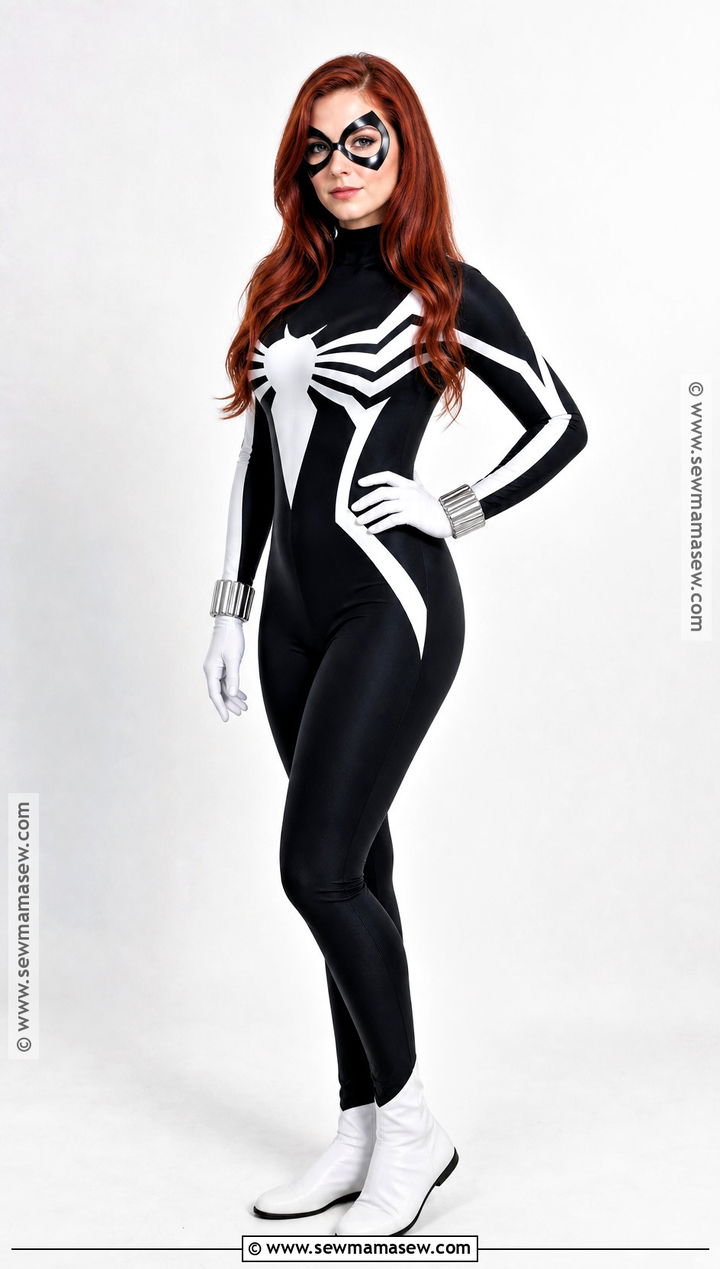 Julia Carpenter Black And White Spider Woman Costume - 30 spiderman girl costume ideas