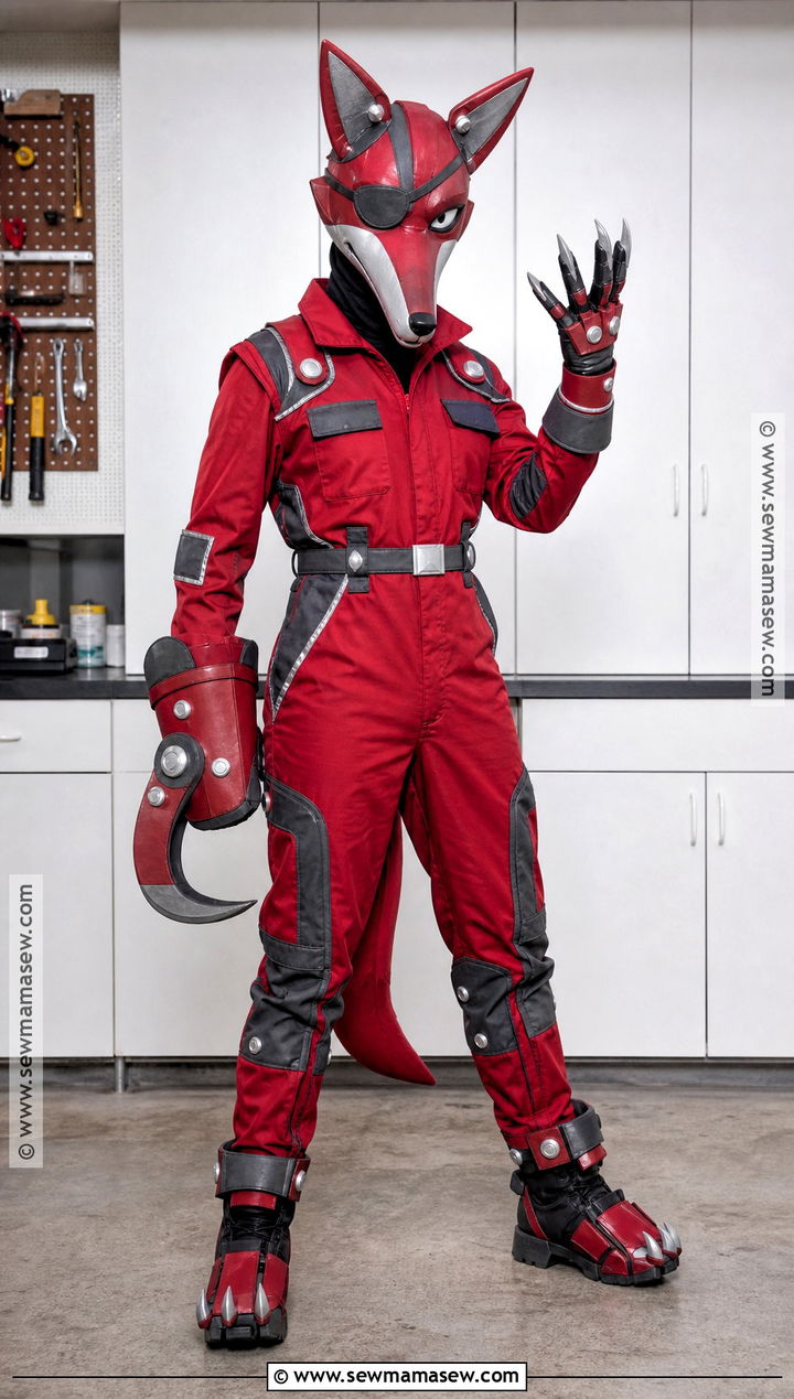 Jumpsuit Withered Foxy Cosplay - 30 withered foxy cosplay ideas