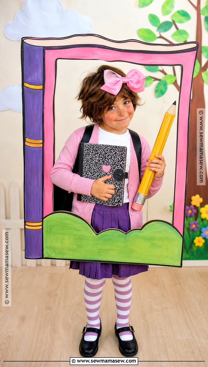 Junie B Jones Costume With Homemade Book Cover - 35 junie b jones costume ideas