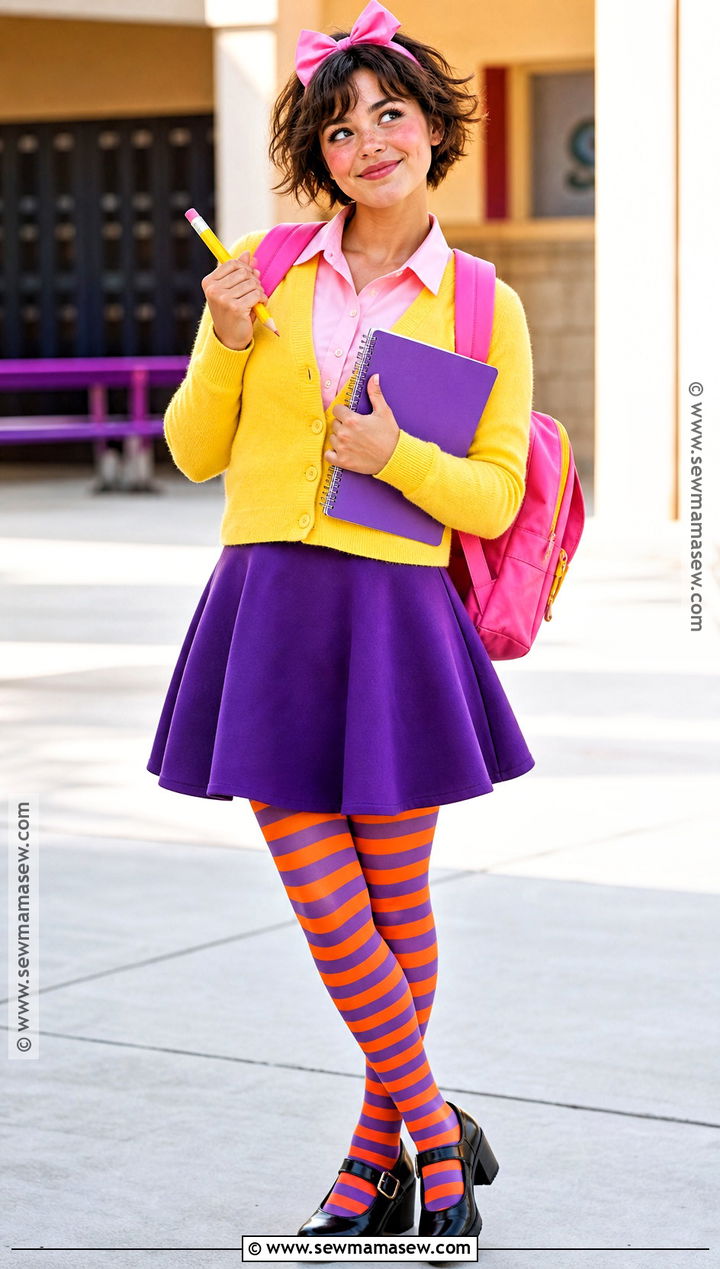 Junie B Jones Costume With Yellow Cardigan - 35 junie b jones costume ideas