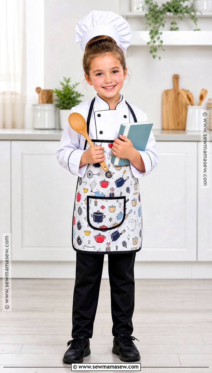 Junior Chef Costume For Girls - 45 girl halloween costumes