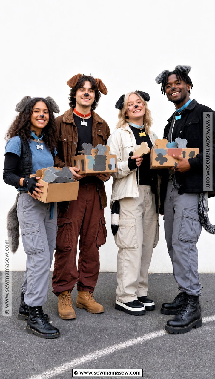 Junkyard Dogs Group Costume - 35 lady and the tramp costume ideas