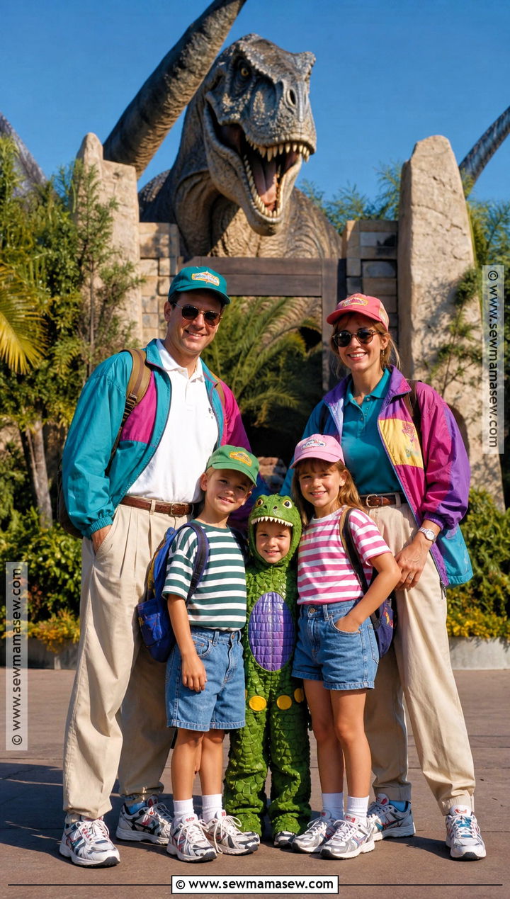 Jurassic Park 1990s Tour Group Family Costume - 35 jurassic park family costume ideas