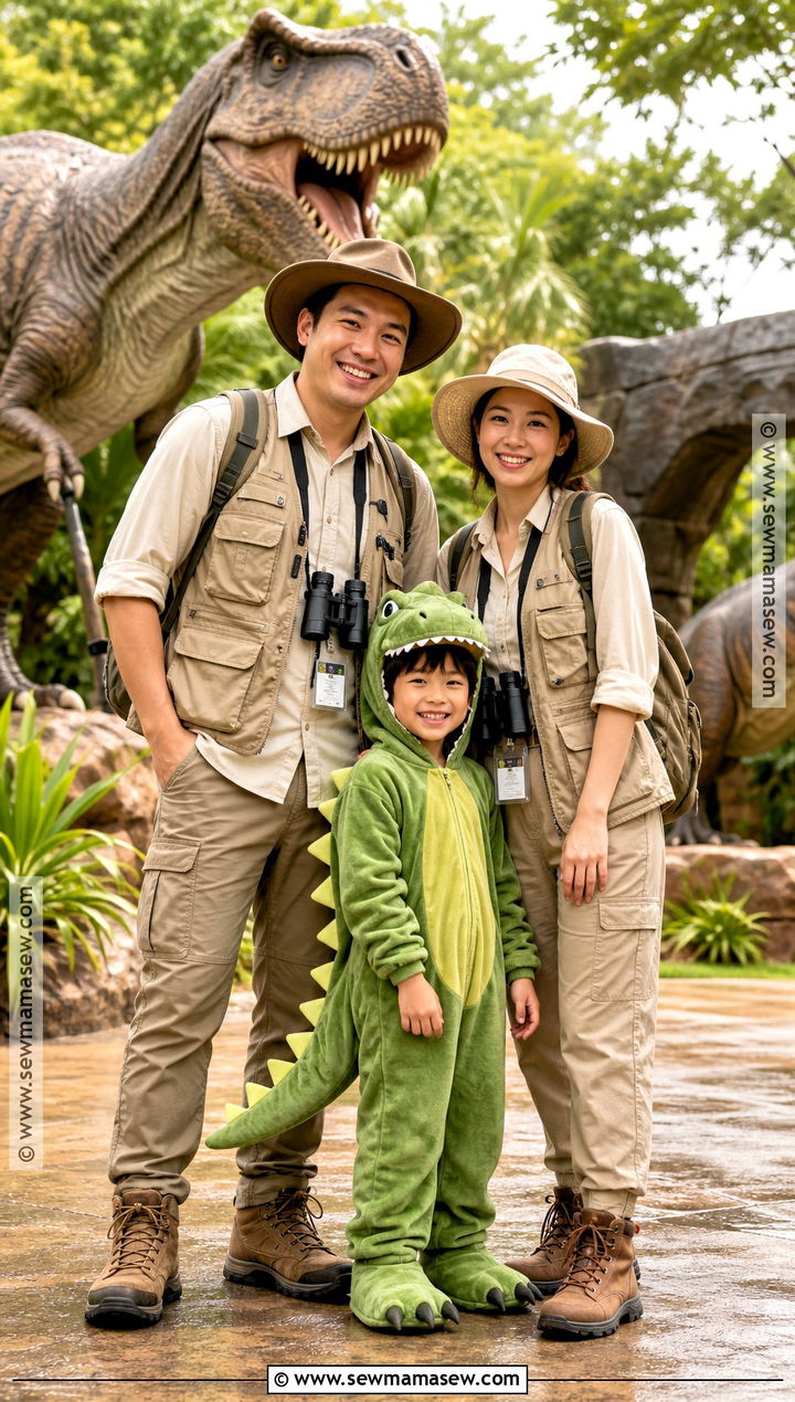 Jurassic Park Family Costume - 30 family costumes for 3