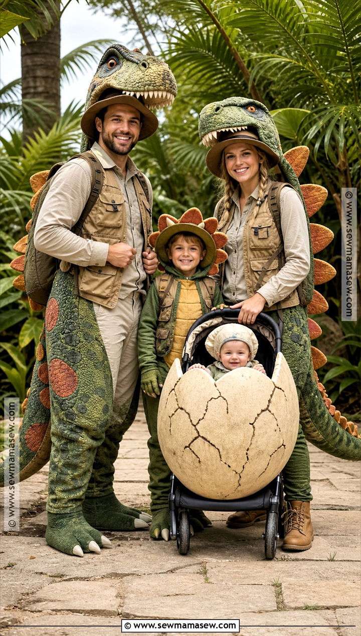 Jurassic Park Family Costume - 35 family halloween costume ideas