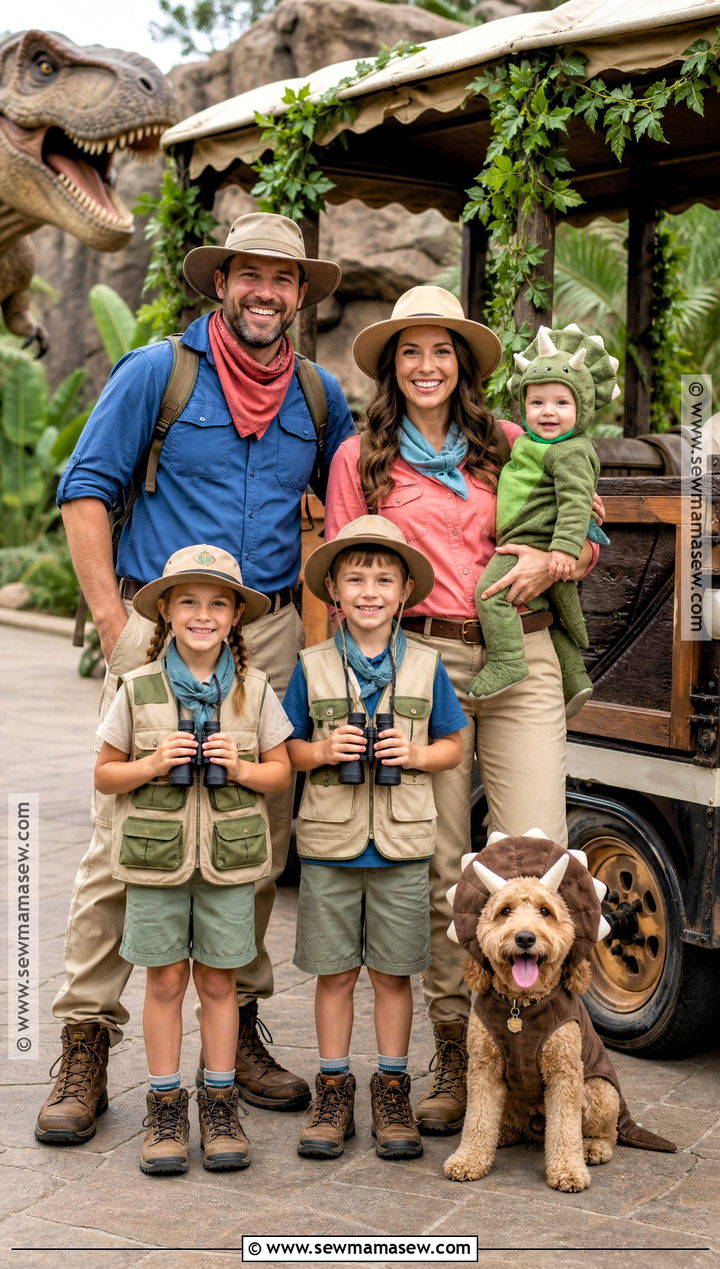 Jurassic Park Family Costume - 45 family costume ideas