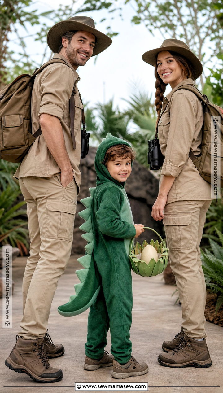 Jurassic Park Family Costume - 45 family of 3 halloween costumes
