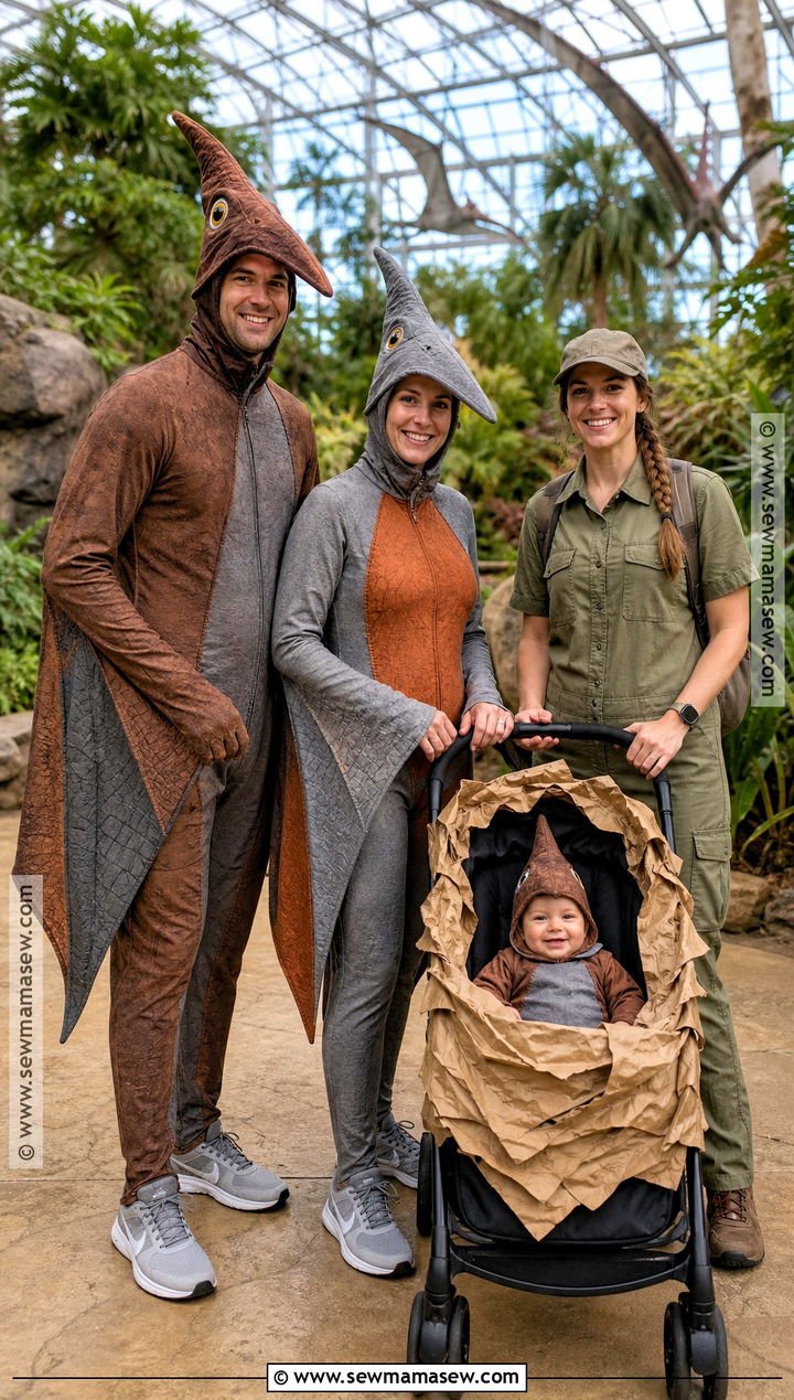 Jurassic Park Pteranodon Nest Family Costume - 35 jurassic park family costume ideas