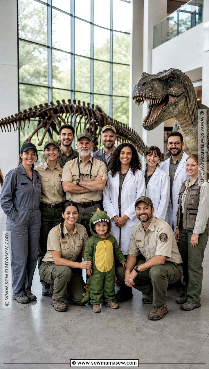 Jurassic Park Staff Family Costume - 35 jurassic park family costume ideas
