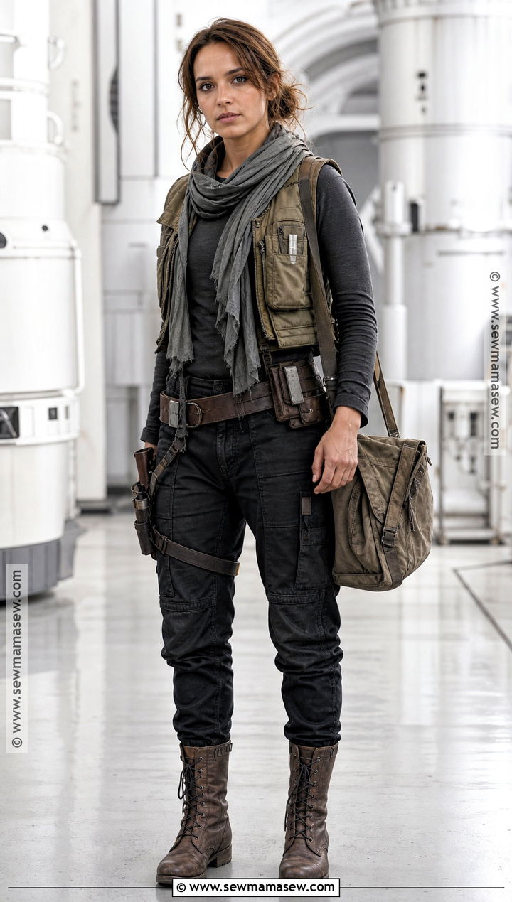 Jyn Erso Costume With Utility Vest - 30 Easy Star Wars Costumes