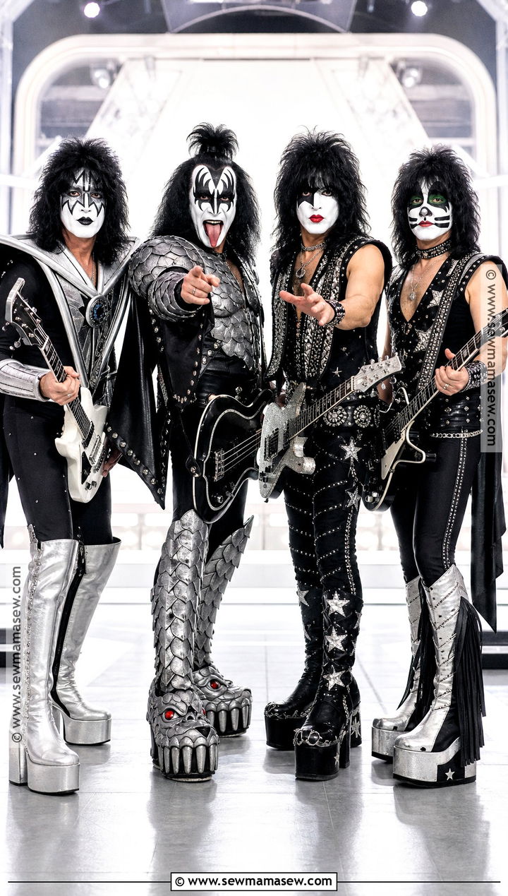 KISS Rock Band Costume - 35 costumes for 4