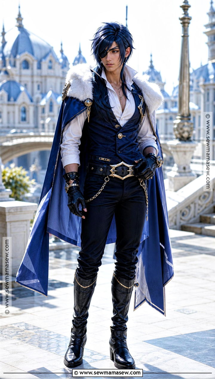 Kaeya Cosplay With Dark Blue Hair - 30 blue hair cosplay ideas