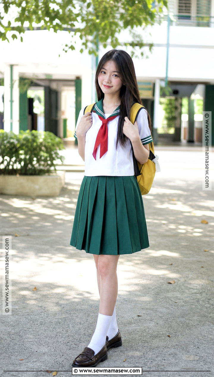 Kagome Higurashi Costume With Green Uniform - 30 long black hair costume ideas