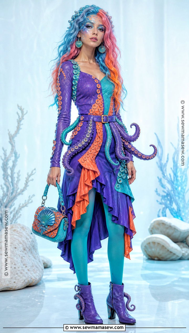 Kala Merri Costume With Colorful Sea Dress - 40 monster high costumes